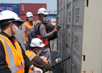 Badan Pengawas Tenaga Nuklir Lakukan Investigasi Kontainer Terindikasi Radioaktif di Pelabuhan Tanjung Priok. dok (Bapeten)