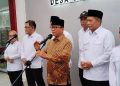 Menteri Desa dan Pembangunan Daerah Tertinggal Yandri Susanto saat Konferensi Pers di Serang usai tinjau KDMP Ranjeng. Dok. (Nurlan)