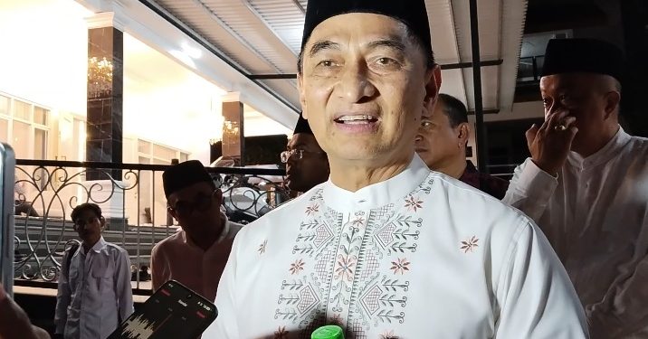 Wakil Gubernur Banten, Achmat Dimyati Natakusumah saat menghadiri acara Ramadhan Bahagia di Ponpes Bai Mahdi. Dok. (Nurlan)
