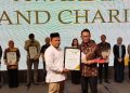 Anggota DPRD Kabupaten Serang dari Fraksi Partai Gerindra Ahmad Muhibbin Diganjar Penghargaan Ekbispar Award 2026. Dok. (Nurlan)