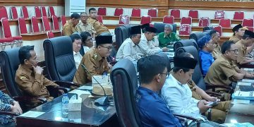 Kades Sindangheula Suheli menyampaikan Aspirasi pengelolaan sampah pada Raperda di DPRD Kabupaten Serang. Dok. (Ist)