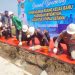 Kapolres Serang Andi Kurniawan melakukan peletakan batu pertama RKB MI Raudhatul Athfal Astana Carenang bersama Forkopimda. Dok. (Istimewa)