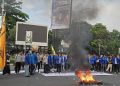 Aksi Mahasiswa menggelar Aksi Demontrasi di Perempatan Ciceri Kota Serang. Dok (Ist)