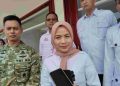 Bupati Serang Ratu Rachmatuzakiyah saat diwawancarai usai mengikuti peresmian operasional KDMP seluruh Indonesia oleh Presiden RI Prabowo Subianto secara Online. Dok. (Nurlan)