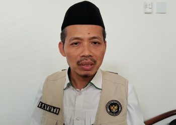 Kepala Seksi Bina dan Pengendalian Haji dan Umrah Kabupaten Serang, H. Sayuti. Dok. (Nurlan)