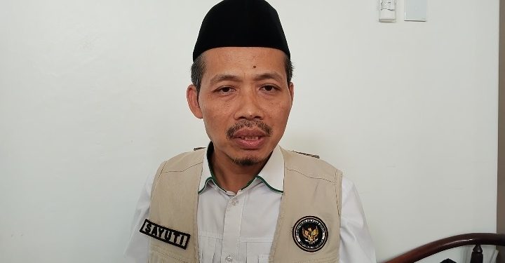 Kepala Seksi Bina dan Pengendalian Haji dan Umrah Kabupaten Serang, H. Sayuti. Dok. (Nurlan)