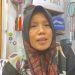 Pemilik toko Mitra Sport, Iis, yang berlokasi di Ciruas Kabupaten Serang. Dok. (Nurlan)