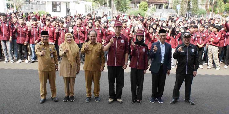 Pelepasan KKM Mahasiswa UNIBA di Pendopo Kabupaten Serang. Dok. (Ist)