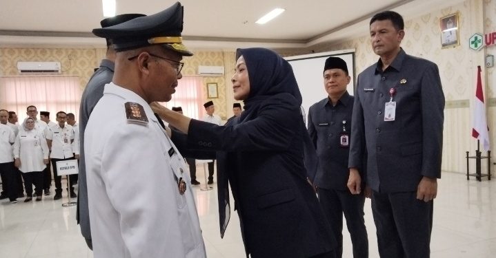 Bupati Serang Ratu Rachmatuzakiyah Lantik Eselon III. Dok. (Nurlan)