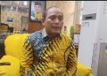 Ketua DPRD Kabupaten Serang Bahrul Ulum saat diwawancarai diruang Kerjanya. Dok. (Nurlan)