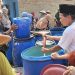 BPBD Kabupaten Serang Salurkan Air Bersih Kepada Warga yang terdampak kekeringan. Dok. (Nurlan)