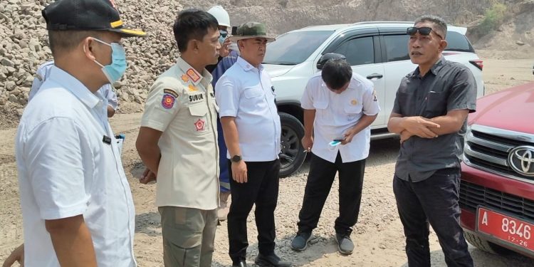 Tim Gabungan Sidak Tambang di Bojonegara dan Pulo Ampel Kabupaten Serang. Dok. (Ist)