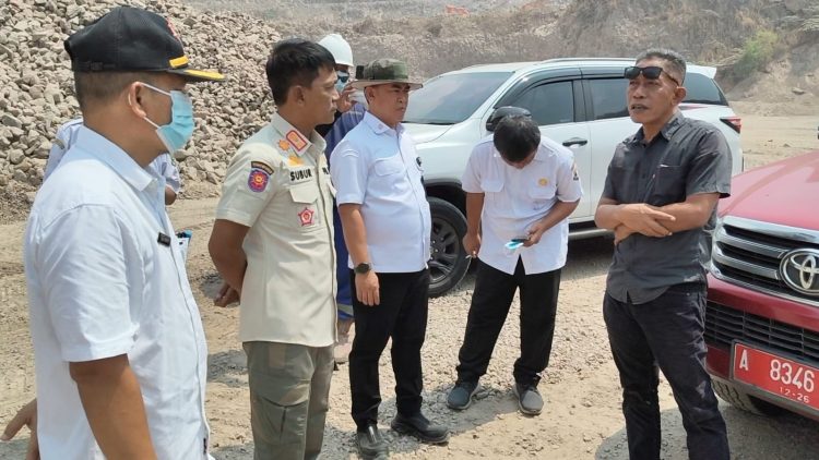 Tim Gabungan Sidak Tambang di Bojonegara dan Pulo Ampel Kabupaten Serang. Dok. (Ist)