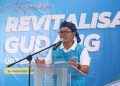 General Manager PLN UID Banten Tonny Bellamy saat menyampaikan revitalisasi dan pembenahan Gudang PLN UP3 Banten Selatan. Dok. (Ist)