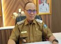 Kepala DKPP Kabupaten Serang, Suhardjo saat diwawancarai di ruang kerjanya. Dok (Nurlan)