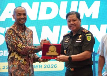 Penandatanganan MoU PLN UP3 Banten Selatan dengan Kejaksaan Negeri Lebak dan Pandeglang. Dok (ist)