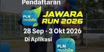 Pendaftaran event akbar PLN Mobile Jawara Run 2026 segera dibuka pada 28 September hingga 3 Oktober 2026. Dok (ist)
