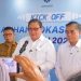 Menko RI Airlangga Hartarto di dambingi Kemenaker RI Yassierli, Gubernur Banten Andra Soni, Bupati Serang Ratu Rachmatuzakiyah, serta Wakil Wali Kota Serang Nur Agis Aulia. Saat konferensi Pers. Dok. (Nurlan)