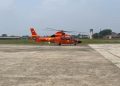 Helikopter HR-3604 Dikerahkan Dukung Operasi SAR di Gunung Anak Krakatau. Dok. (Ist)