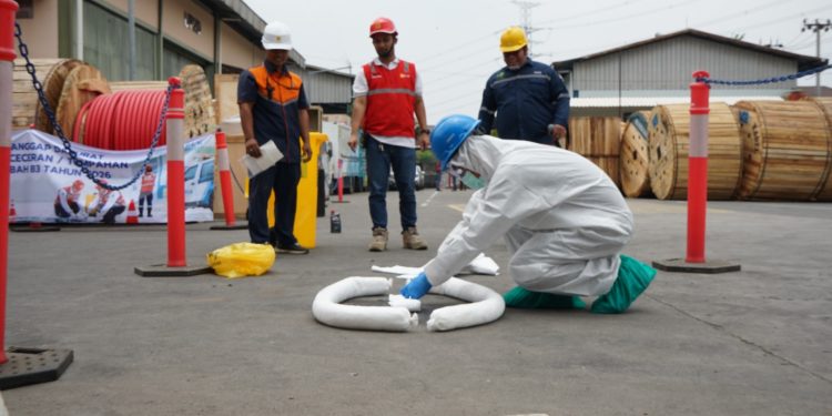 PLN UID Banten Simulasi melibatkan personel Tim Tanggap Darurat. Dok. (Ist)