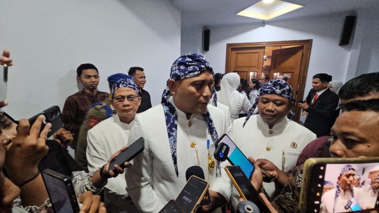Ketua DPRD Kabupaten Serang Bahrul Ulum usai Rapat Paripurna pembahasan HUT Kabupaten Serang ke-500 tahun. Dok. (Ist)
