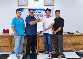 Penetapan Saepul Arifin sebagai Ketua DPK KNPI Kecamatan Pamarayan berlangsung dalam Musyawarah Kecamatan (Muscam) yang digelar di Aula Kecamatan Pamarayan, Minggu (18/10/2026). Dok. (Ist)