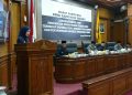 Bupati Serang Ratu Rachmatuzakiyah saat memberikan jawaban atas pandangan Fraksi DPRD Kabupaten Serang terkait Raperda penataan ruang dan aset daerah. Dok. (Ist)