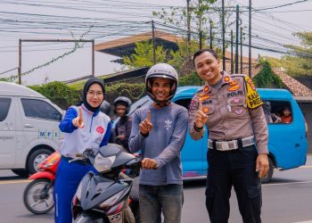 Honda Banten berkolaborasi dengan pihak Kepolisian untuk mengedukasi pengendara di area rawan kecelakaan. Dok (ist)