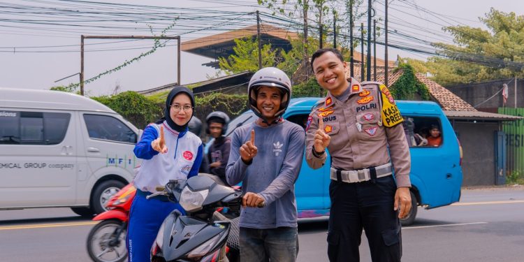 Honda Banten berkolaborasi dengan pihak Kepolisian untuk mengedukasi pengendara di area rawan kecelakaan. Dok (ist)