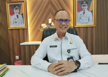 Kepala DKPP Kabupaten Serang Suhardjo saat di wawancarai diruang kerjanya. Dok. (Nurlan)