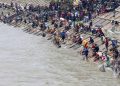 Warga Antusias Sambut Bedolan di Bendungan Pamarayan, Kabupaten Serang, Sabtu, (17/10/2026).