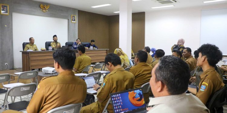326 perangkat desa dari 29 kecamatan se-Kabupaten Serang mengikuti pelatihan digitalisasi yang digelar Diskominfo. Dok. (Ist)