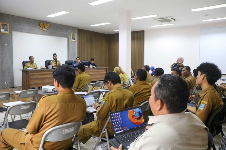 326 perangkat desa dari 29 kecamatan se-Kabupaten Serang mengikuti pelatihan digitalisasi yang digelar Diskominfo. Dok. (Ist)