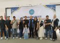 Para Alumni SMA Tirtayasa foto bersama usai pengukuhan ketua Pastirta yang digelar di gedung Kwarda Pramuka Banten, Kota Serang. Dok (Nurlan)