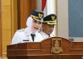 Bupati Serang Ratu Rachmatuzakiyah dan Wakil Bupati Serang Najib Hamas. Dok (ist)