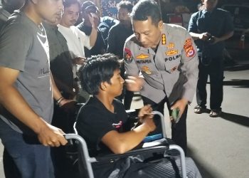 Kosasih Sukma Wijaya wartawan Ekbis Banten usai membuat Laporan ke Propam Polda Banten. Dok (Nurlan)