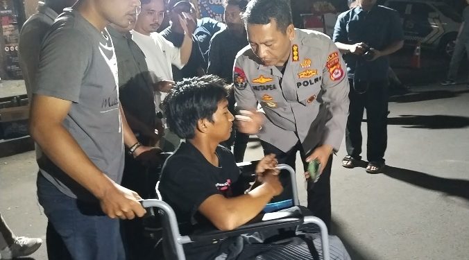 Kosasih Sukma Wijaya wartawan Ekbis Banten usai membuat Laporan ke Propam Polda Banten. Dok (Nurlan)